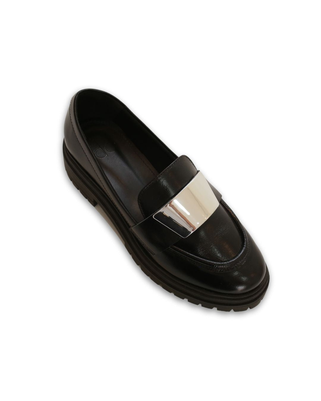 Mocassim em Couro Legítimo Preto Petra