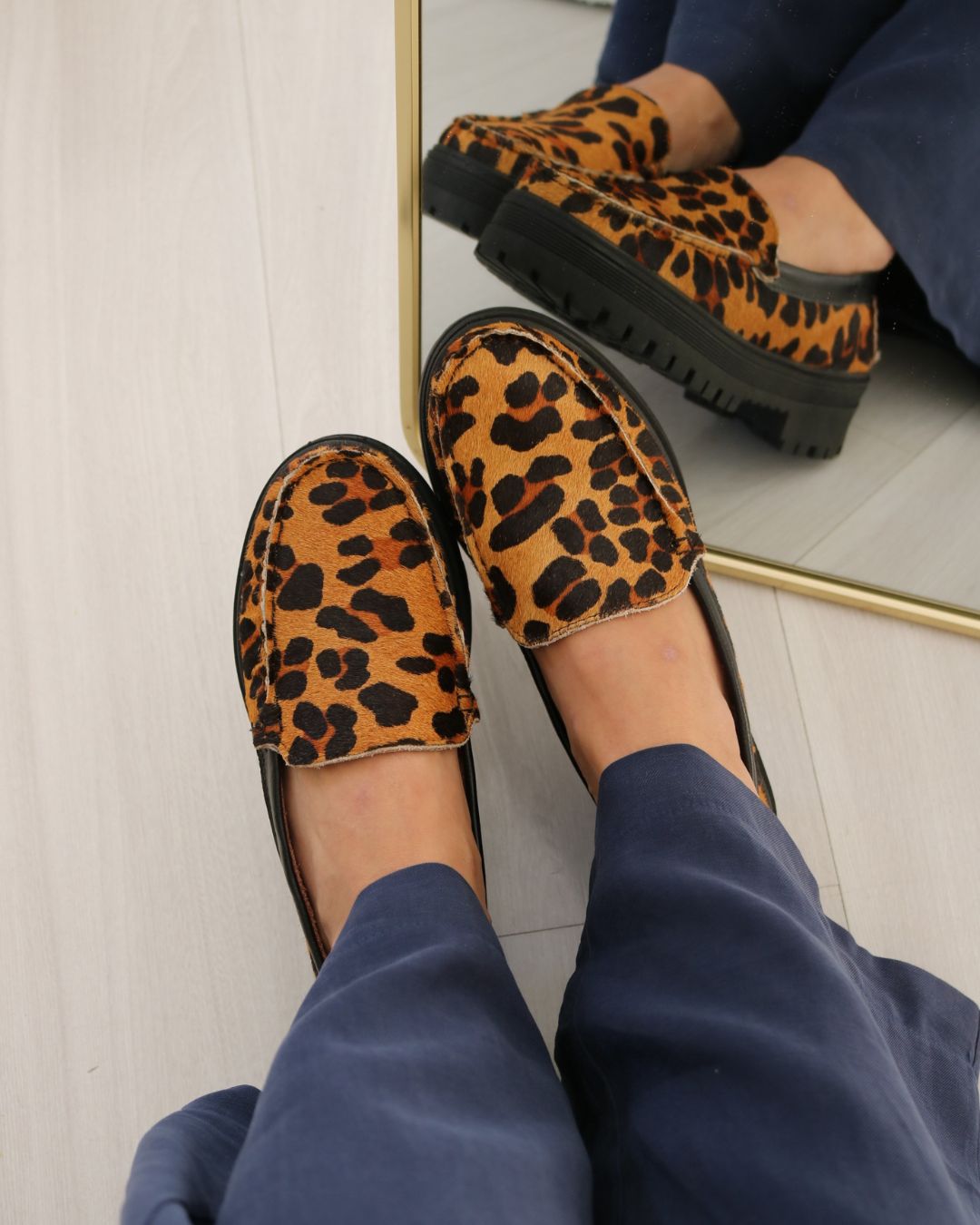 Mocassim Em Couro Legítimo Tratorado Gabrielly