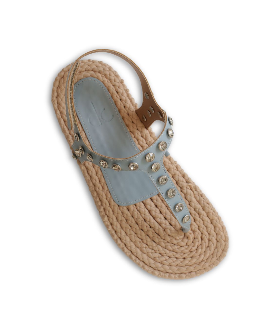 Sandália Rasteira Com Brilhos Elysia