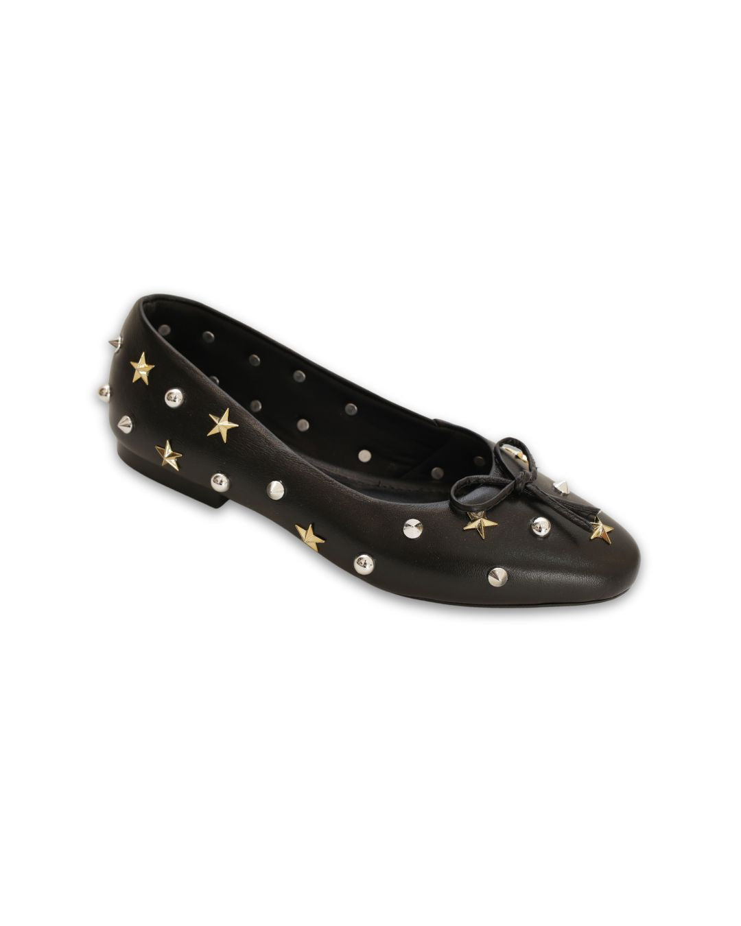 Sapatilha Em Couro Legítimo Preto Ana