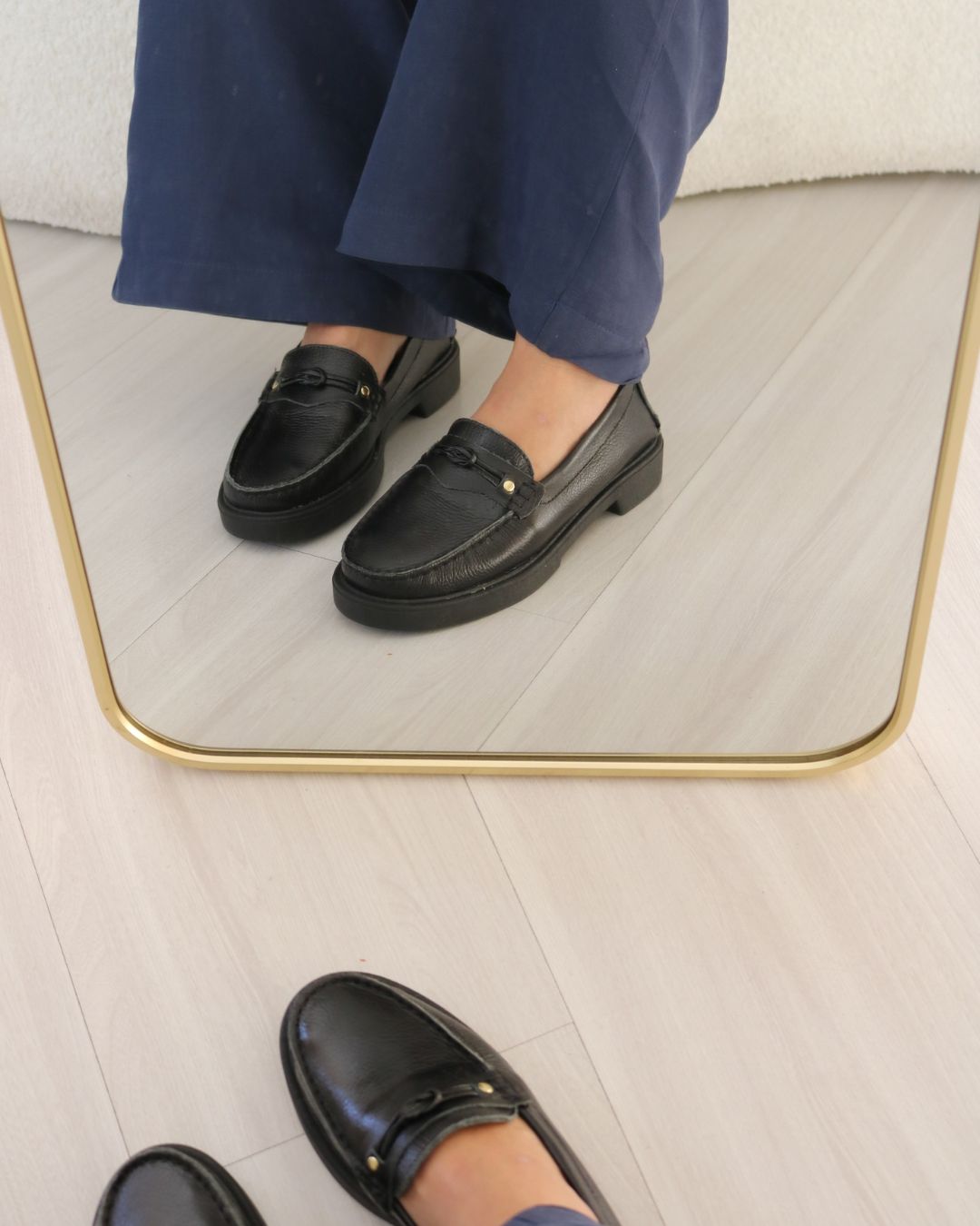 Mocassim Em Couro Legítimo Suelen