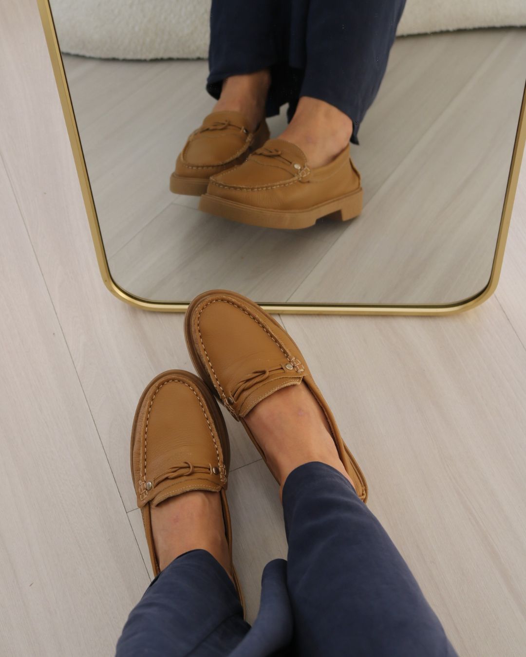 Mocassim Em Couro Legítimo Suelen