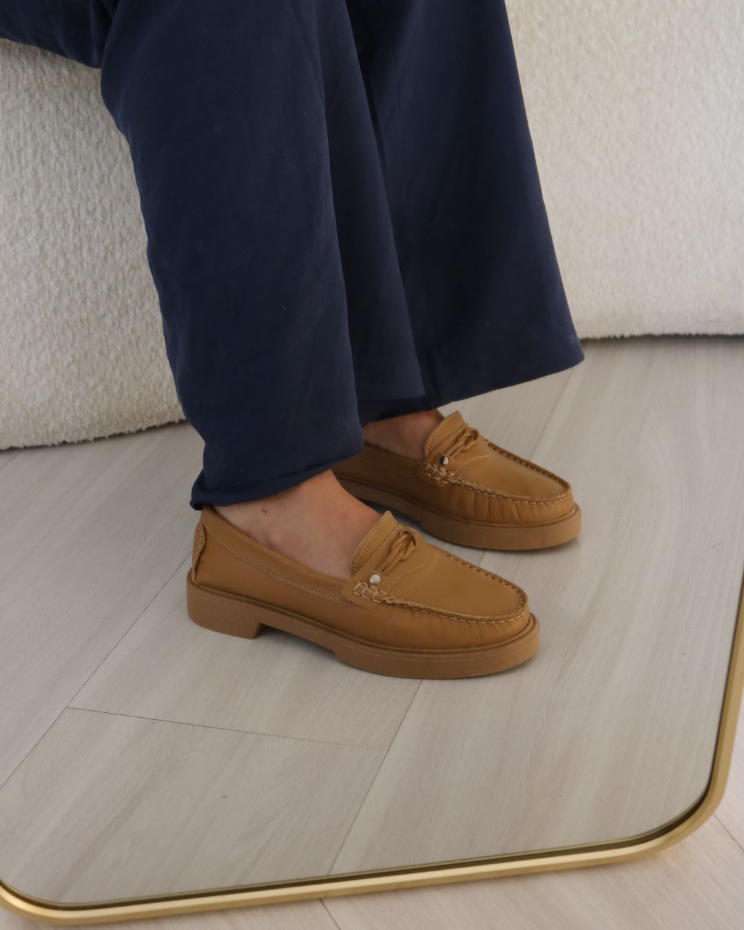Mocassim Em Couro Legítimo Suelen
