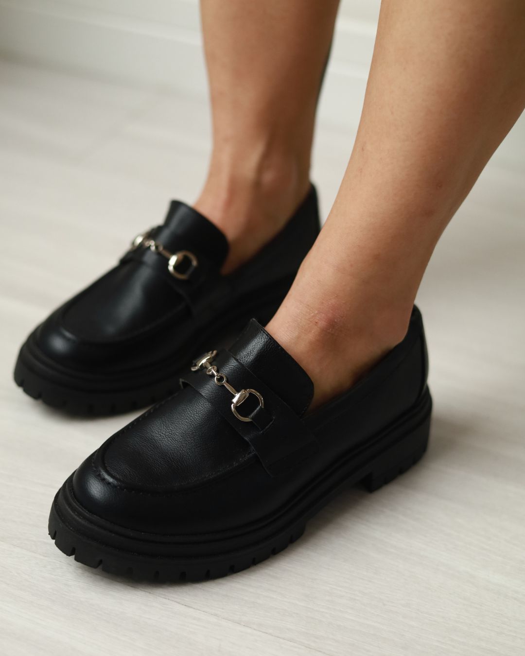 Mocassim Kim Tratorado Preto