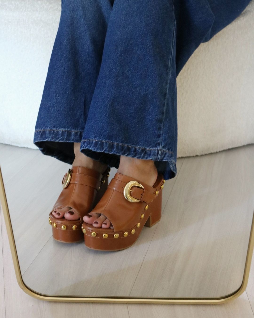 Tamanco Clog Em Couro Legítimo Dandara