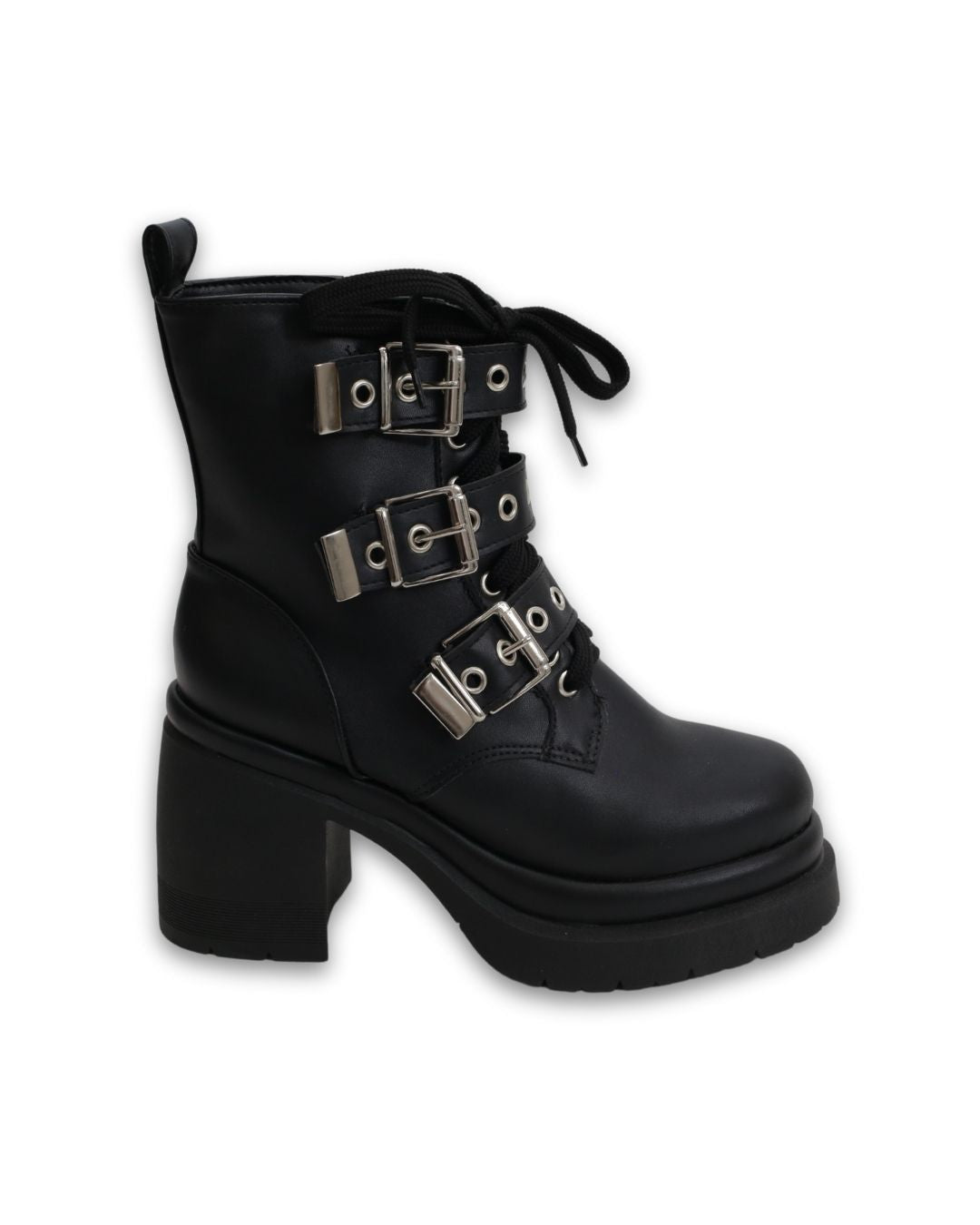 Bota Salto Médio Preto Luma