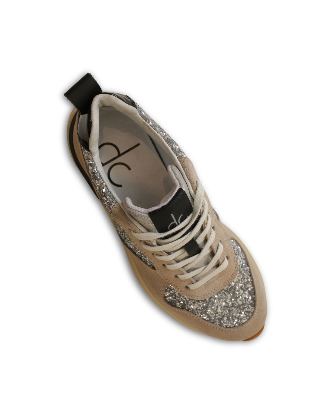 Tênis Camurça/Glitter Couro Legítimo Lana