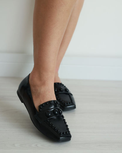 Mocassim Catherine Verniz Preto