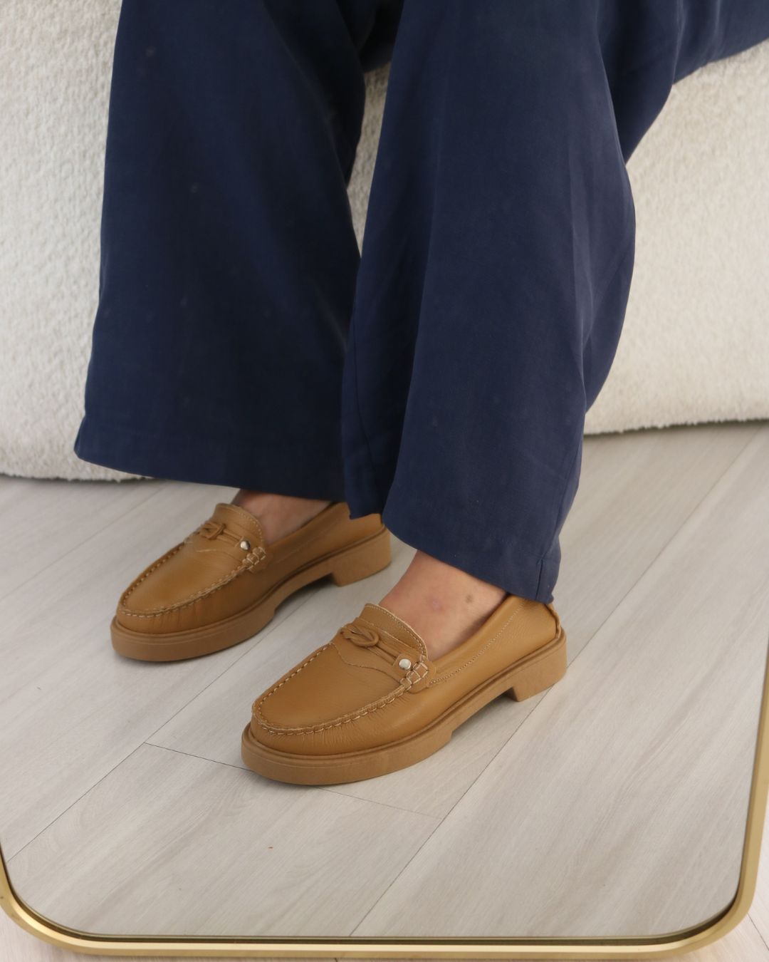 Mocassim Em Couro Legítimo Suelen