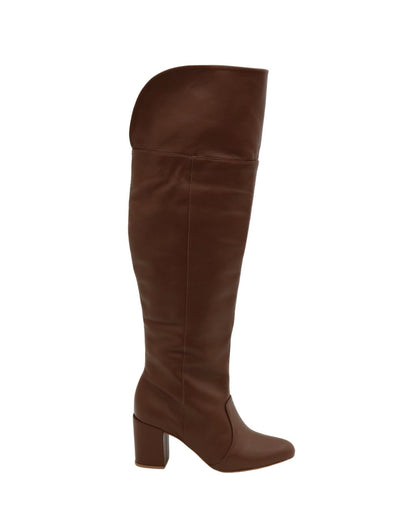 Bota Over 2 em 1 Couro Legítimo Jade