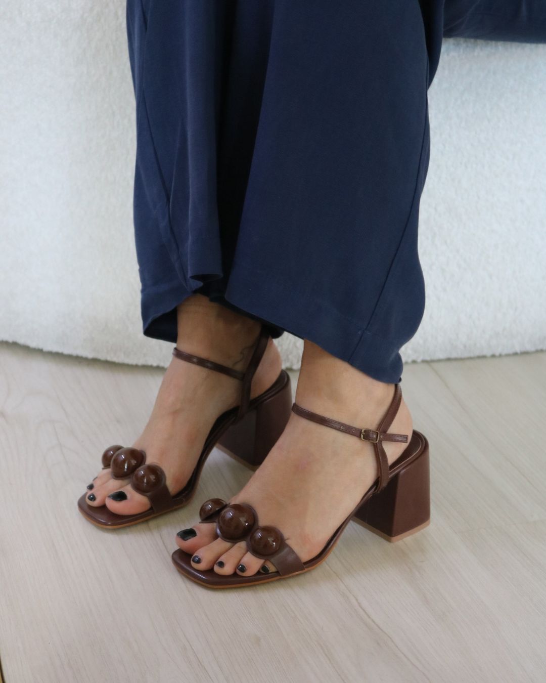 Sandália Salto Bloco Renata
