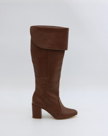 Bota Over 2 em 1 Couro Legítimo Jade