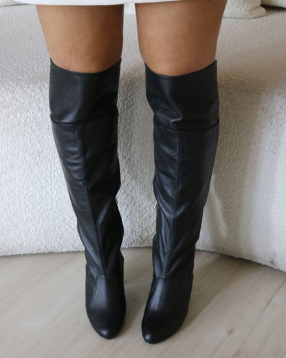 Bota Over 2 em 1 Couro Legítimo Jade
