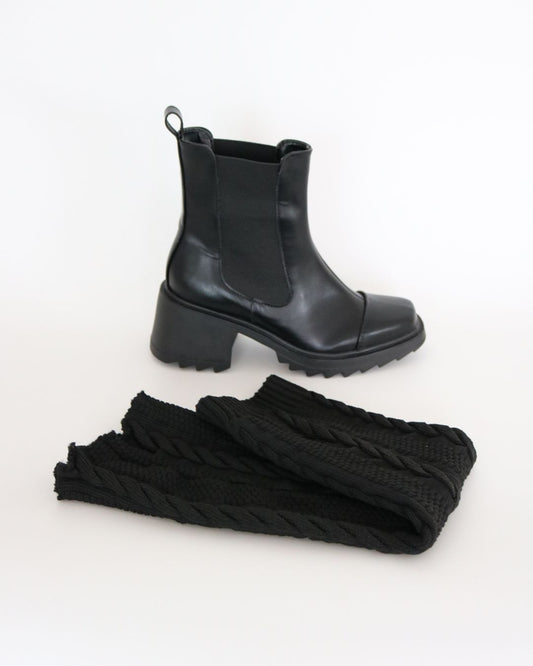 Bota 2 em 1 Penny Preto