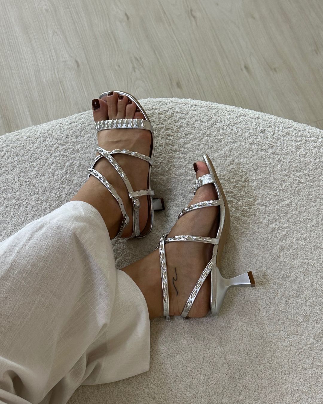 Sandália Salto Baixo Cissa