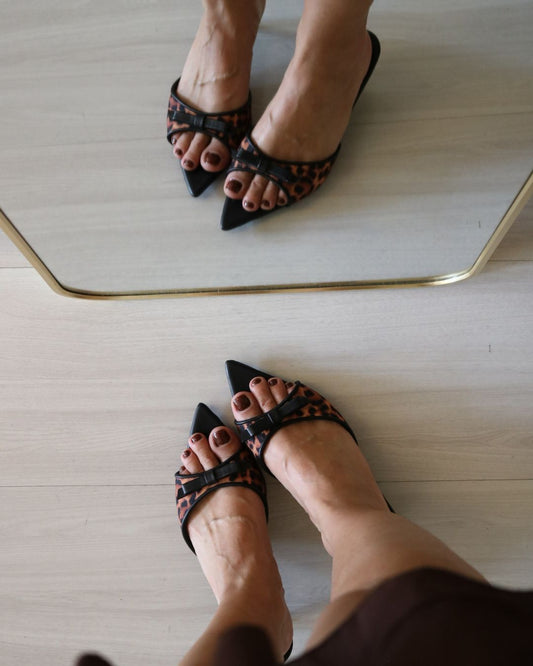 Tamanco Onça Bico Folha Analú