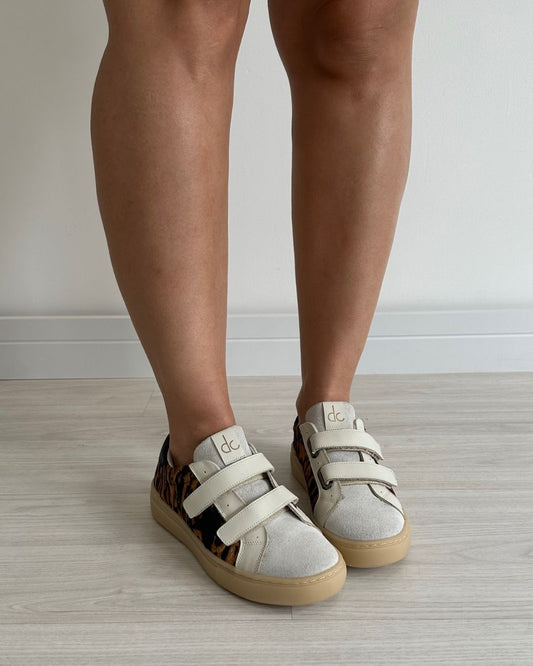 Tênis Velcro Couro Legítimo Aretha