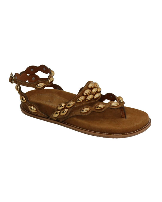 Papete Com Aplicações Camurça Cáqui Valentina