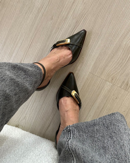 Scarpin Em Couro Legítimo Thais